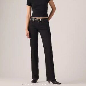💖 Levi's Superlow Bootcut, Black Dark Wash, Size 27 x 32 NWT 💖